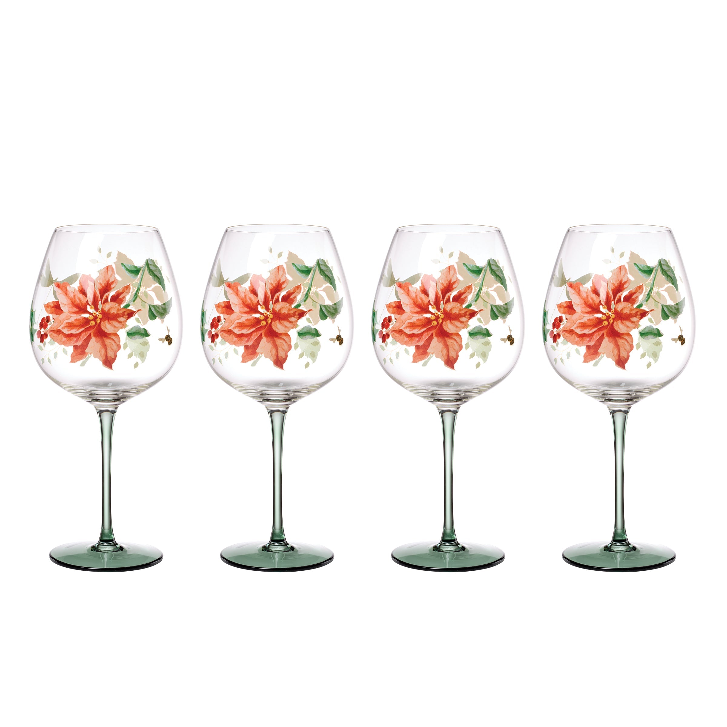 Lenox Westmore Butterfly Meadow Holiday Balloon Glasses, Set of 4 - Image 5