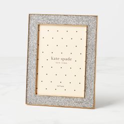 Lenox Westmore Sitting Pretty Silver Glitter 5x7 Photo Frame