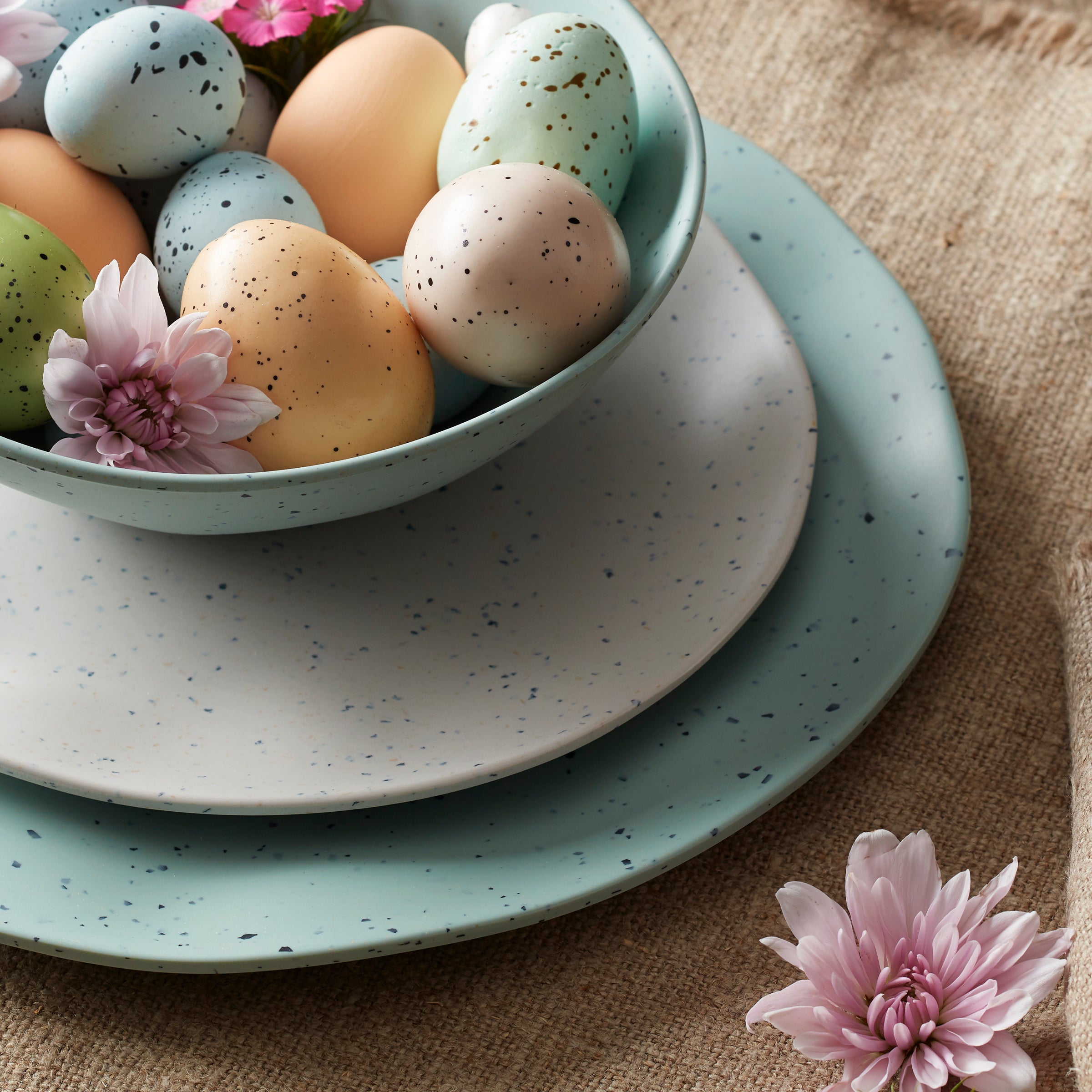 Lenox Westmore Terrazzo Melamine Mint 12-Piece Dinnerware Set - Image 10