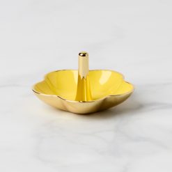 Lenox Westmore Make It Pop Yellow Metal Ring Dish