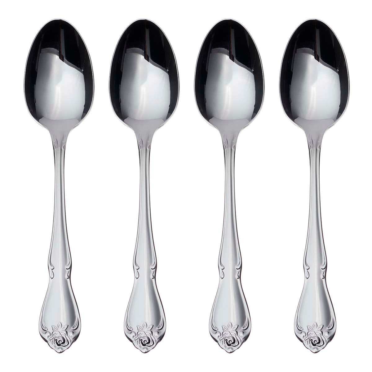 Lenox Westmore True Rose Everyday Flatware Teaspoons, Set Of 4