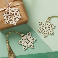 Alternative view of Lenox Westmore Mini Snowflake 3-Piece Ornament Set