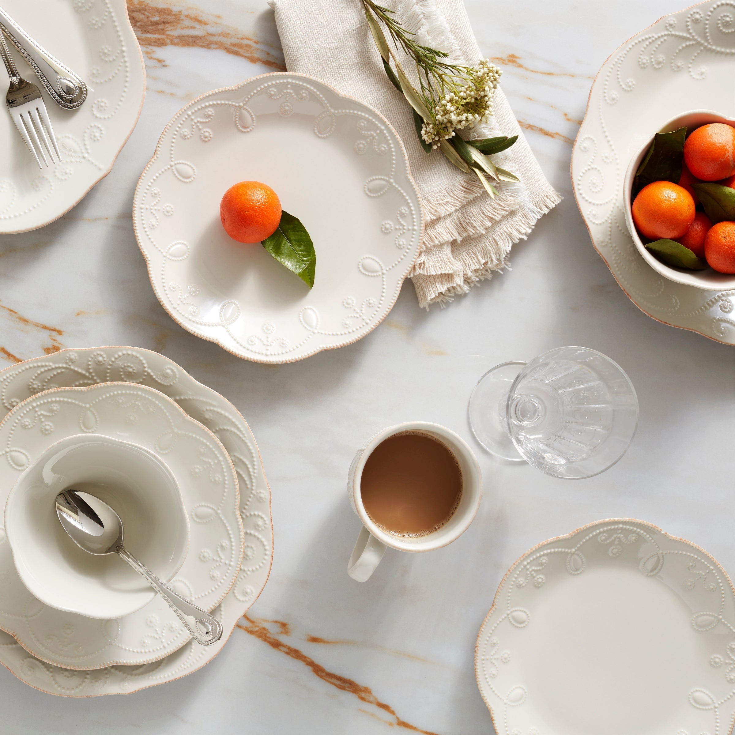 Lenox Westmore French Perle White 4-Piece Place Setting - Image 9