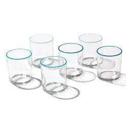 Alternative view of Lenox Westmore 24 Seven Turquoise 6-Piece Medium Tumbler Set