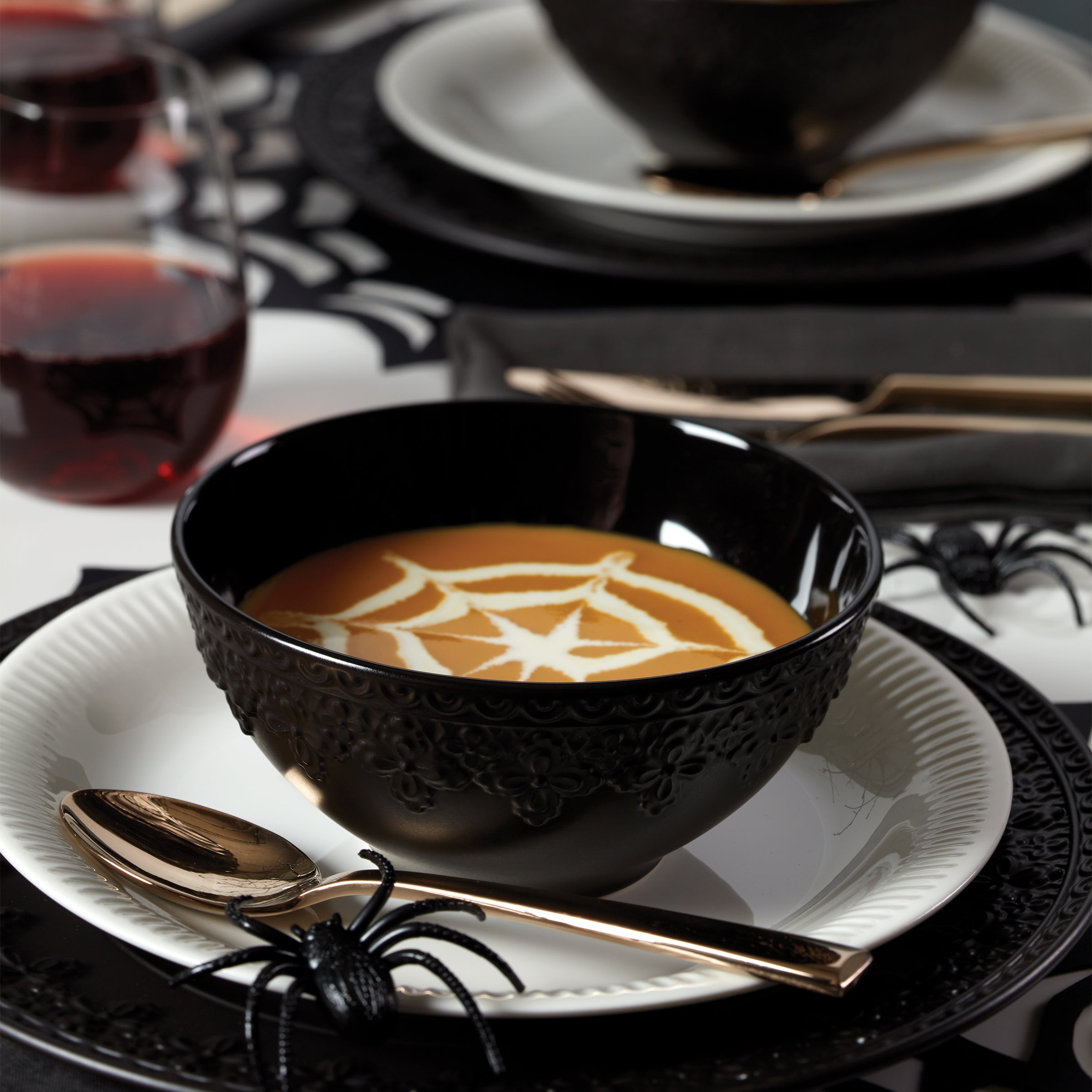 Lenox Westmore Chelse Muse Fleur Black All-Purpose Bowls, Set of 4 - Image 2