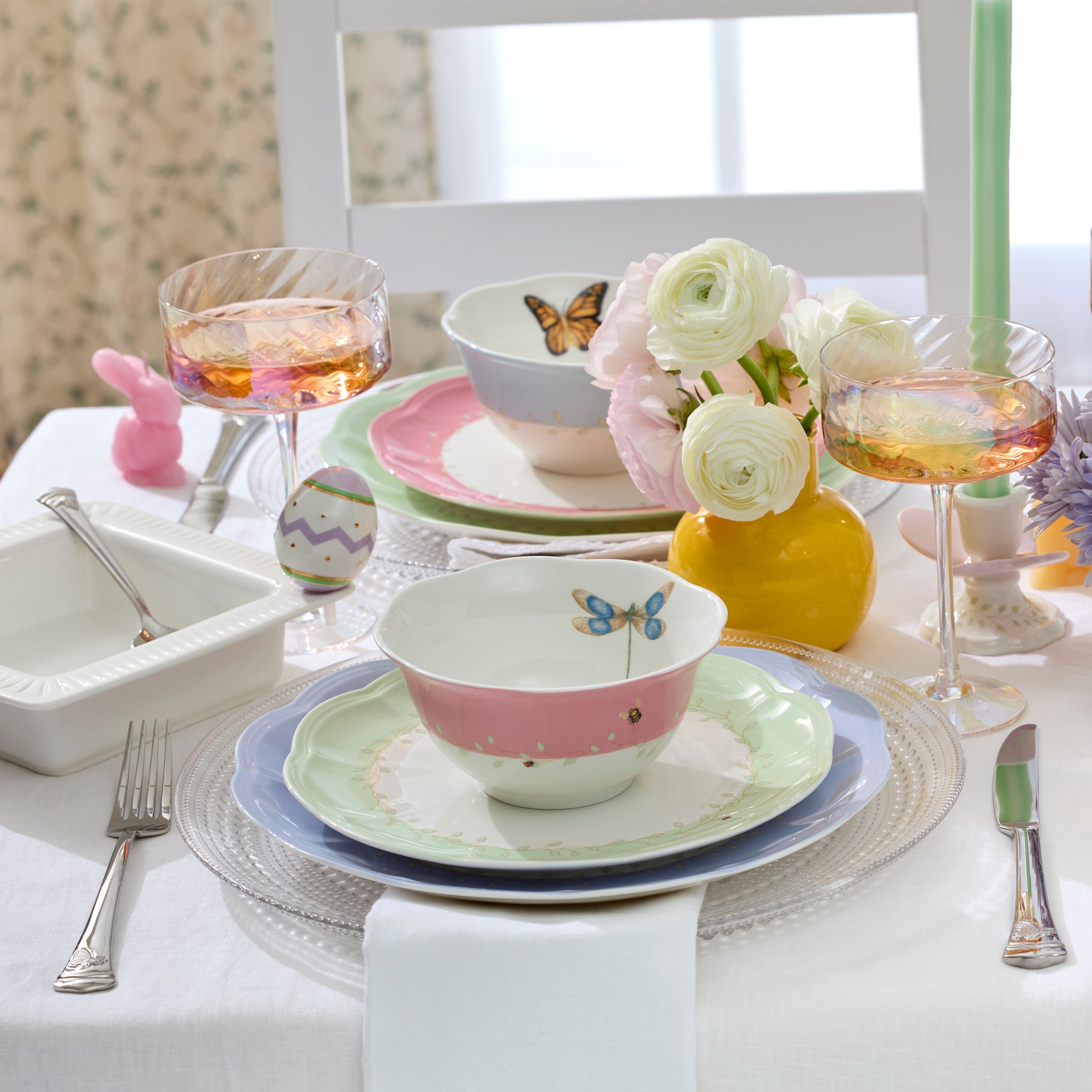 Lenox Westmore Butterfly Meadow Colors 4-Piece Dessert Bowl Set - Image 7
