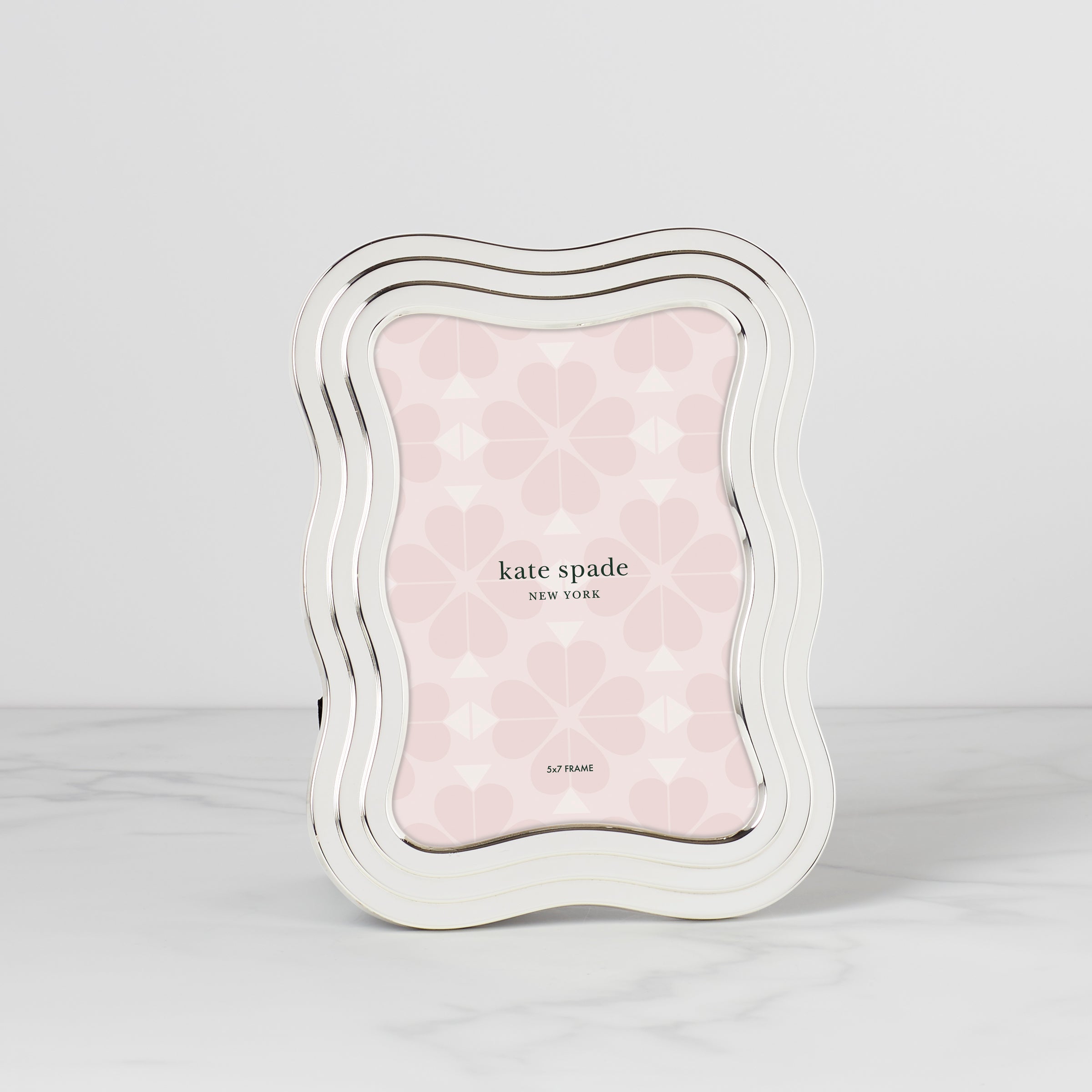 Lenox Westmore South Street Silver 5x7 Wavy Photo Frame