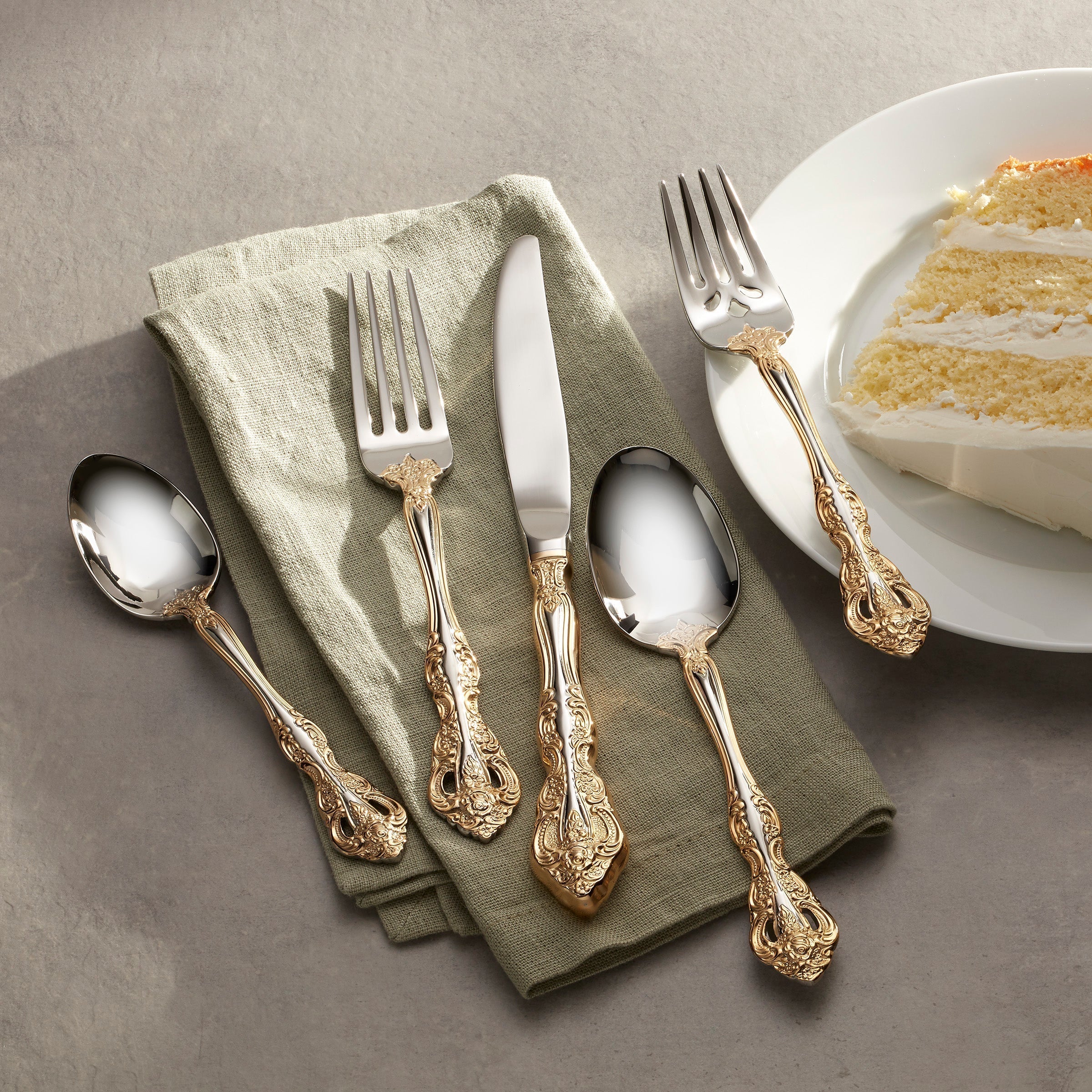 Lenox Westmore Golden Michelangelo 20-Piece Flatware Set - Image 5