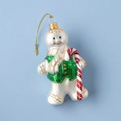 Lenox Westmore Blown Glass Gingerbread Ornament