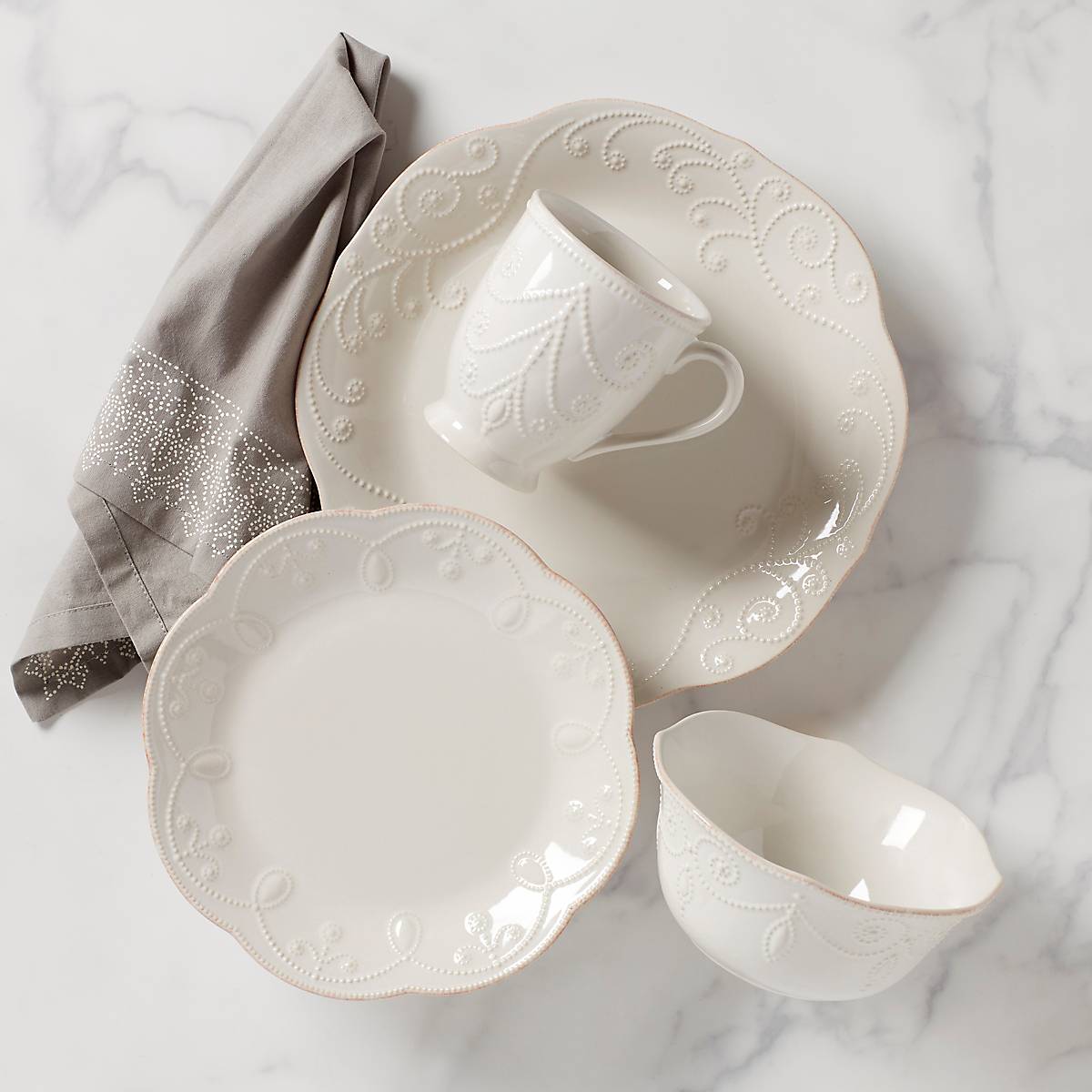 Lenox Westmore French Perle White 4-Piece Place Setting
