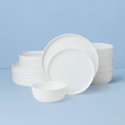 Lenox Westmore Modern White 18-Piece Dinnerware Set