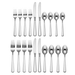 Alternative view of Lenox Westmore Pearl Platinum 20-Piece Flatware Set