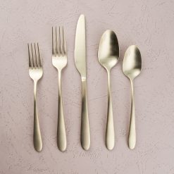 Alternative view of Lenox Westmore Poet Champagne Satin 20-Piece Flatware Set