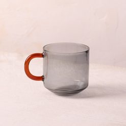 Lenox Westmore Niko Black Glass Mug
