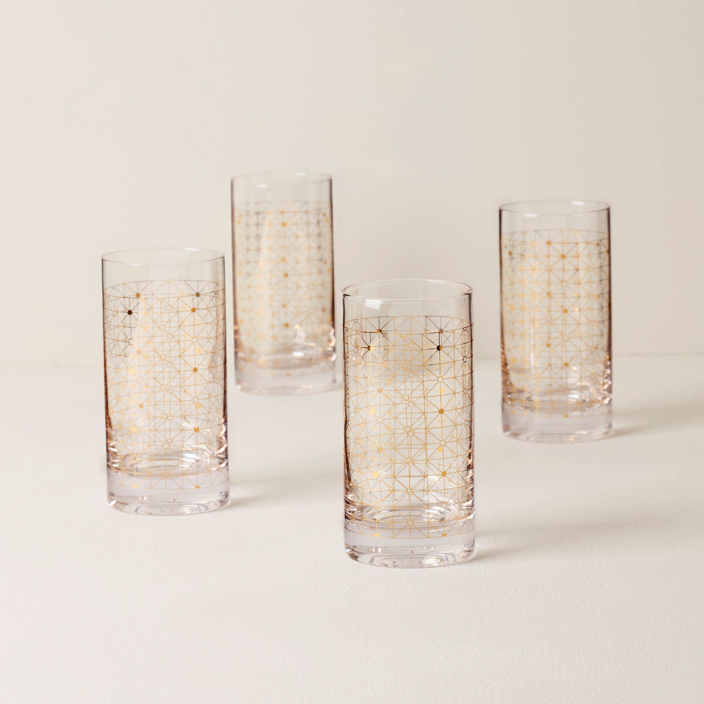 Lenox Westmore Tuscany Classics Gold Dust Highball Glasses, Set of 4