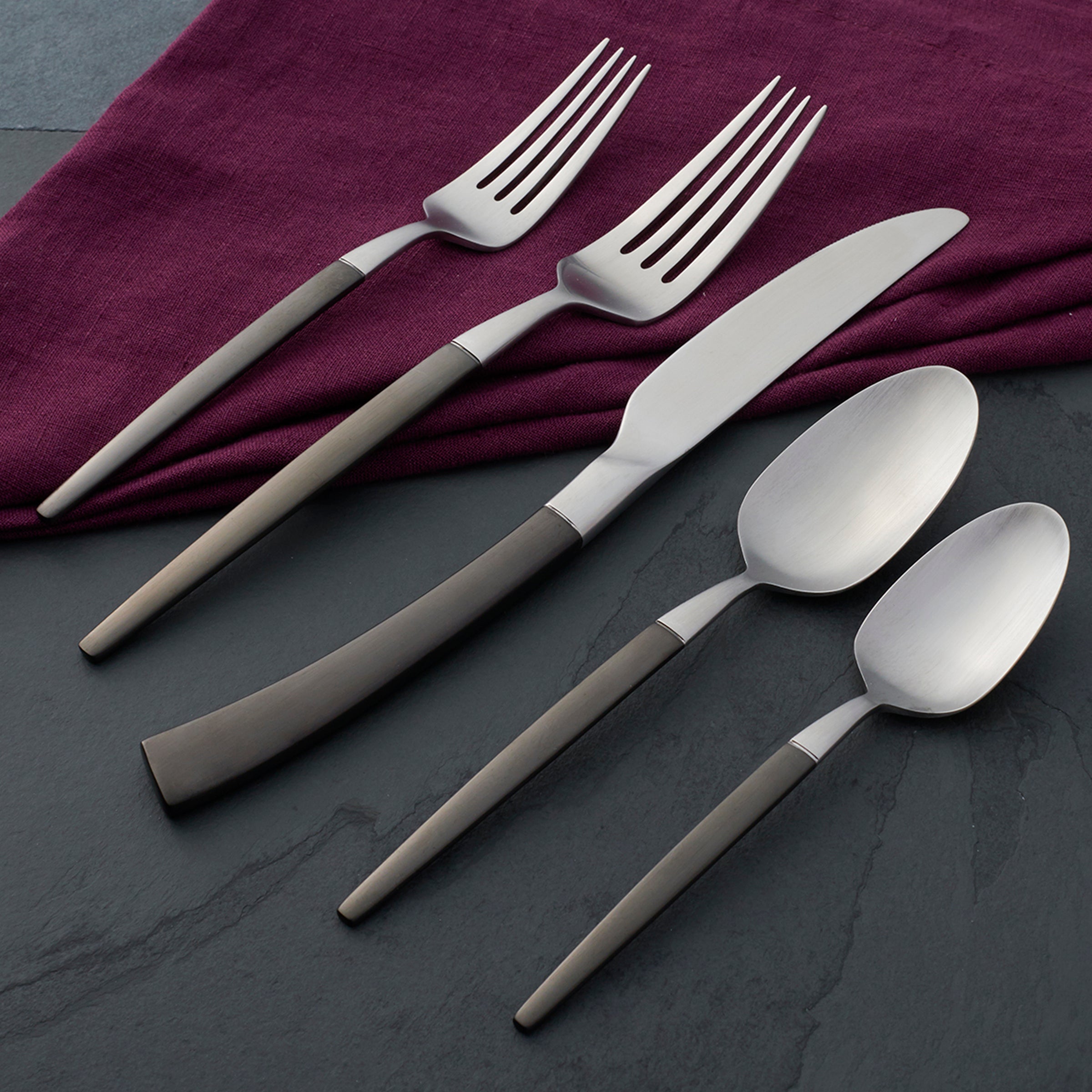 Lenox Westmore Adjacent Midnight 20-Piece Flatware Set - Image 3