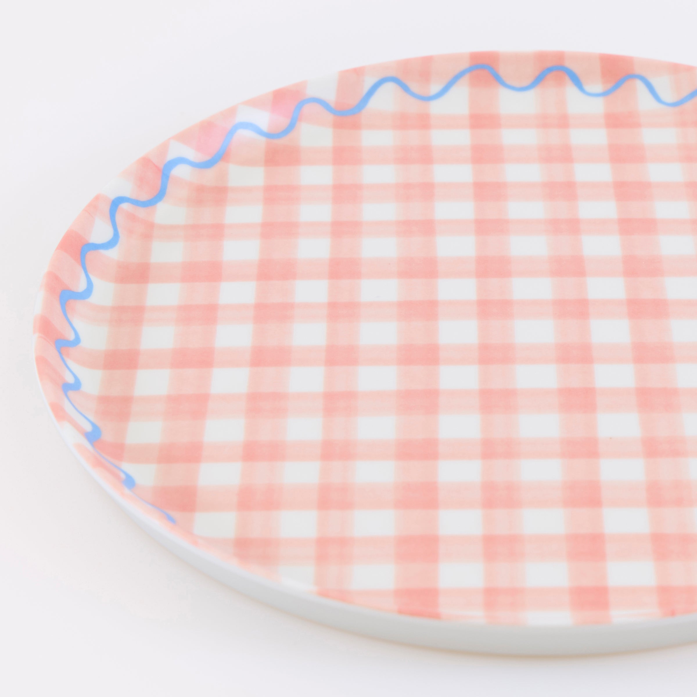Lenox Westmore Gingham Reusable Small Plates, Set of 6 - Image 3