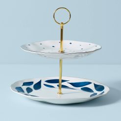 Lenox Westmore Blue Bay 2-Tiered Server