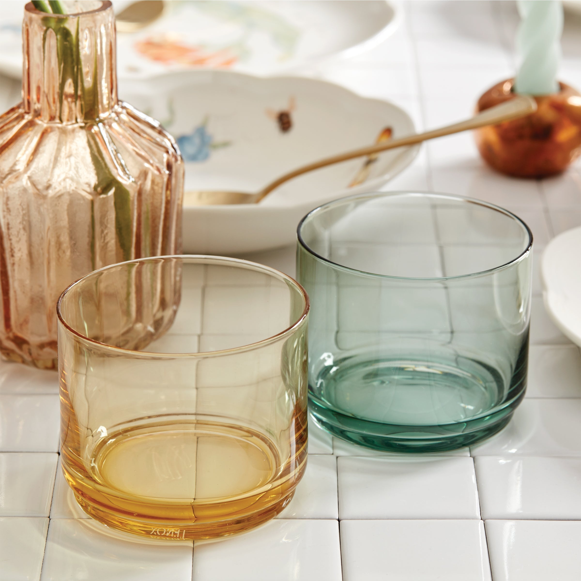 Lenox Westmore Tuscany Classics Stackable Green Short Glasses, Set of 4 - Image 10