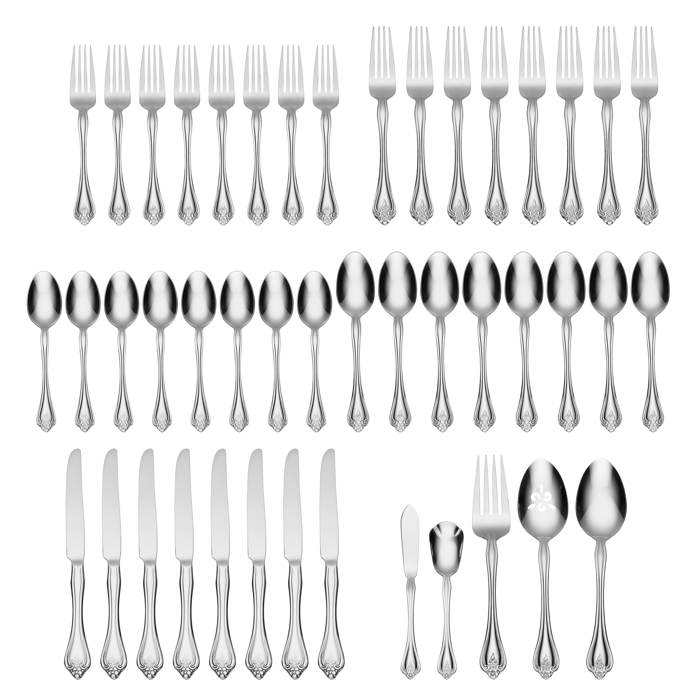 Lenox Westmore Boutonniere 45-Piece Flatware Set - Image 2