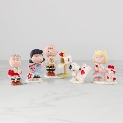 Lenox Westmore Peanuts 5-Piece Valentine's Figurine Set
