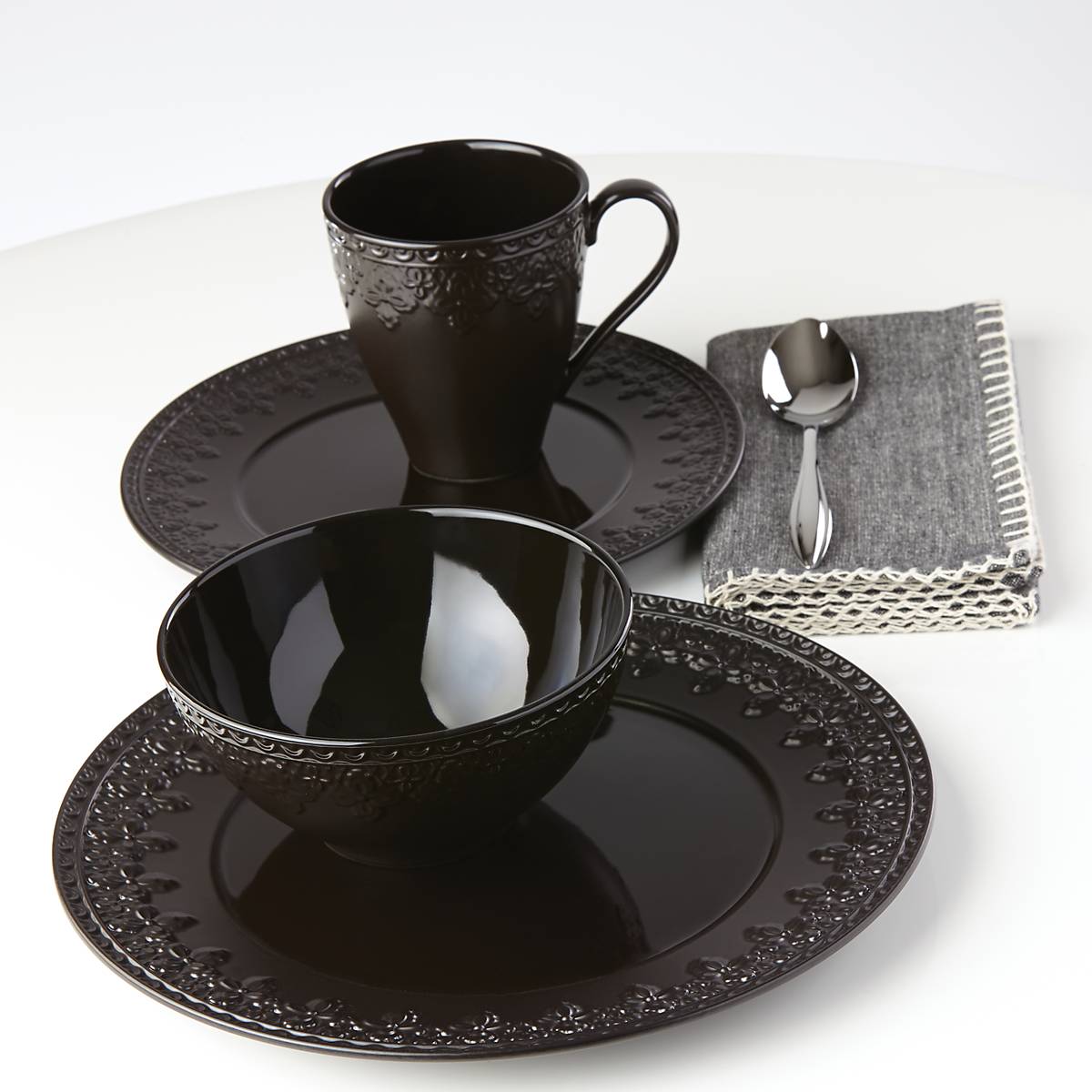 Lenox Westmore Chelse Muse Fleur Black All-Purpose Bowls, Set of 4 - Image 7