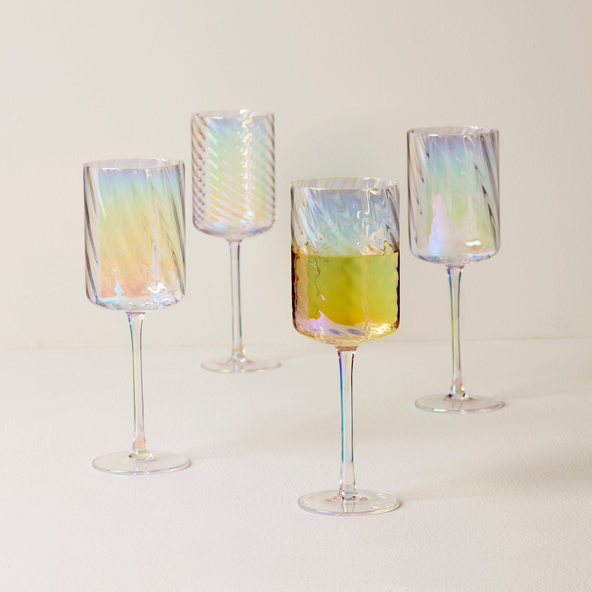 Lenox Westmore Tuscany Classics Iridescent White Wine Glasses, Set of 4 - Image 2