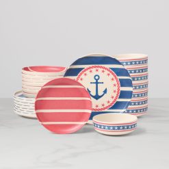 Lenox Westmore 24 Seven Melamine Aweigh We Go 24-Piece Dinnerware Set