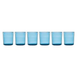 Lenox Westmore Bunny Hop Stackable Blue Tall Glasses, Set of 6