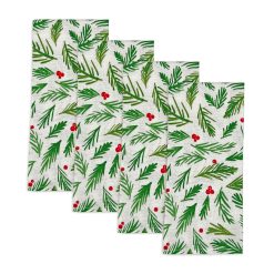 Lenox Westmore Bayberry Merry & Bright Dinner Napkins, Set of 4