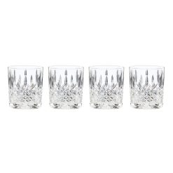 Lenox Westmore Hamilton Crystal Double Old Fashion Glasses, Set of 4