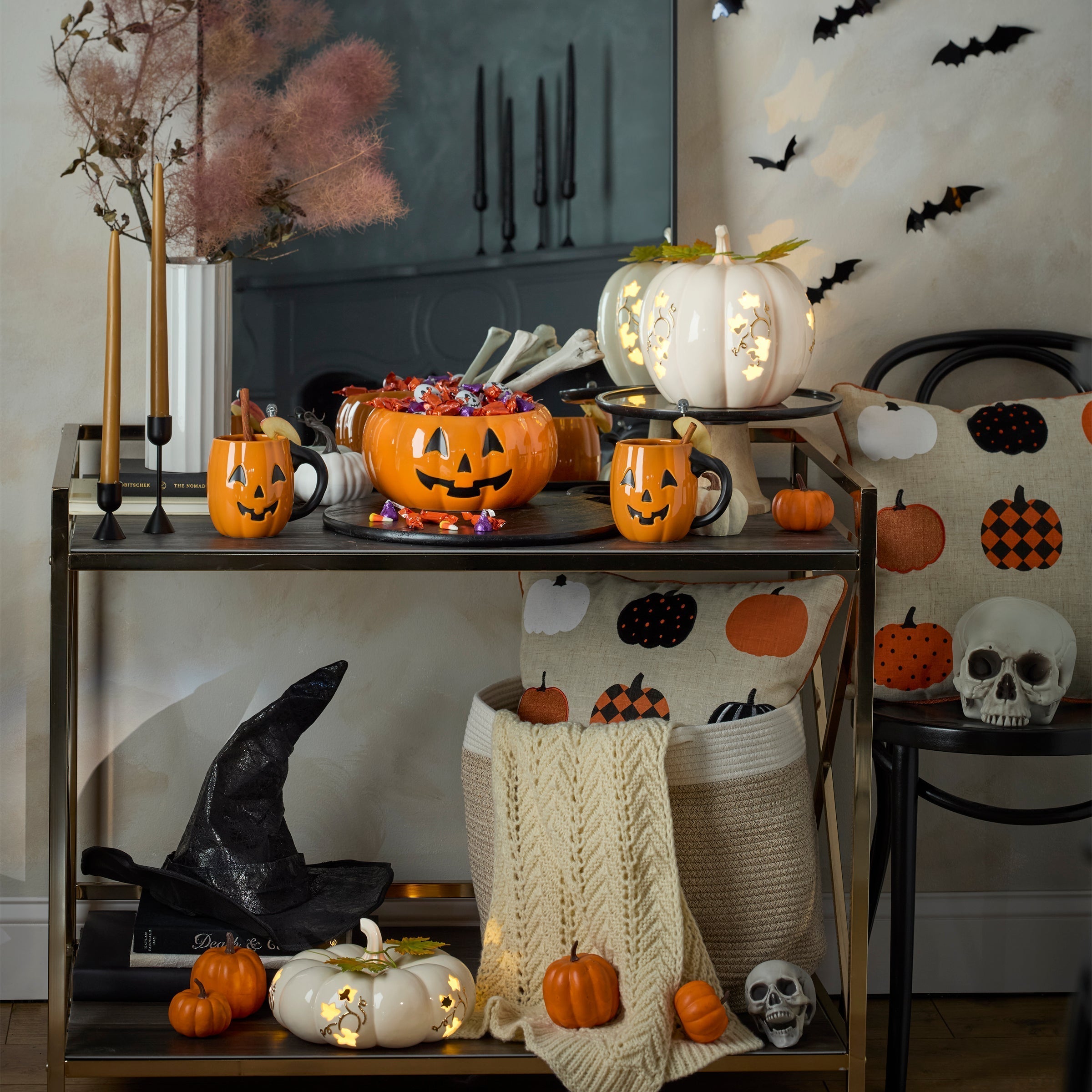 Lenox Westmore Halloween Figural Pumpkin Mugs, Set of 4 - Image 3
