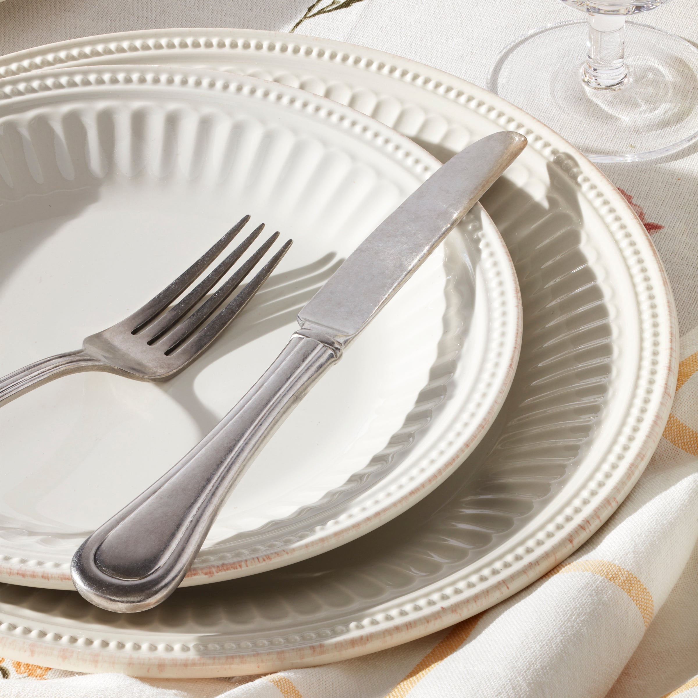 Lenox Westmore French Perle Groove White 4-Piece Place Setting - Image 4