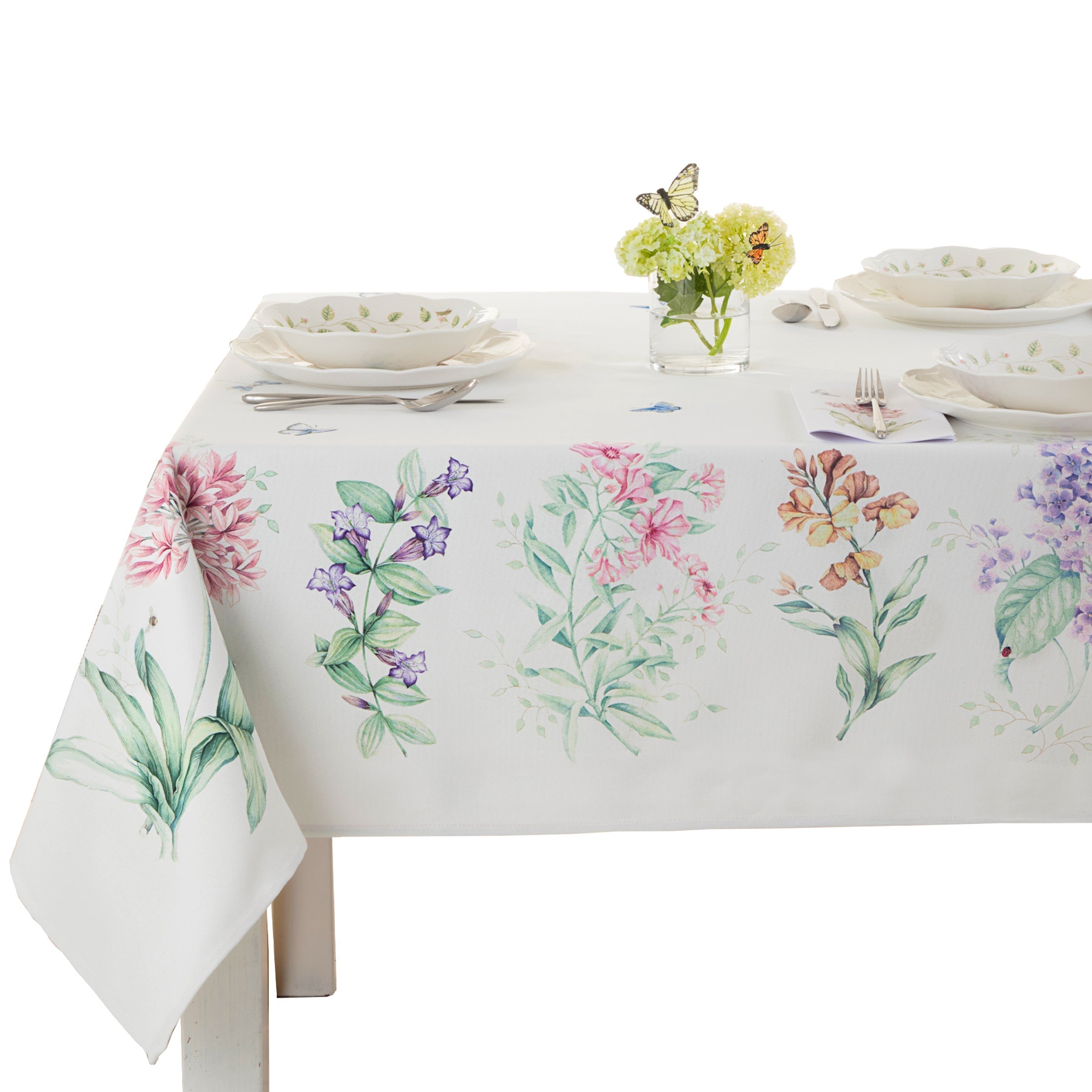 Lenox Westmore Butterfly Meadow Garden 60x120 Tablecloth