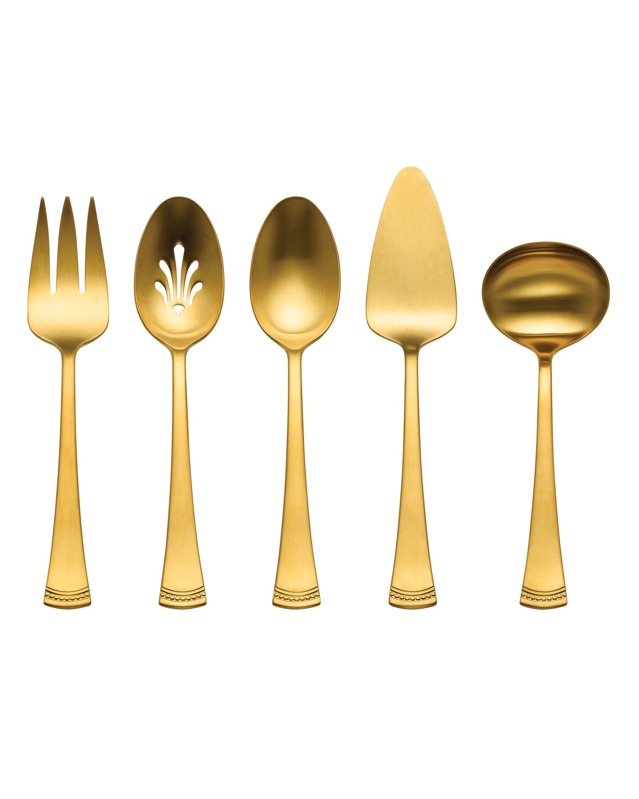 Lenox Westmore Portola Gold Satin 5-Piece Hostess Set - Image 3