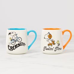 Lenox Westmore Peanuts Mugs Cruisin'-Feelin' Fine, Set of 2