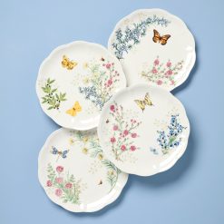 Lenox Westmore Butterfly Meadow Herbs Dinner Plates, Set of 4
