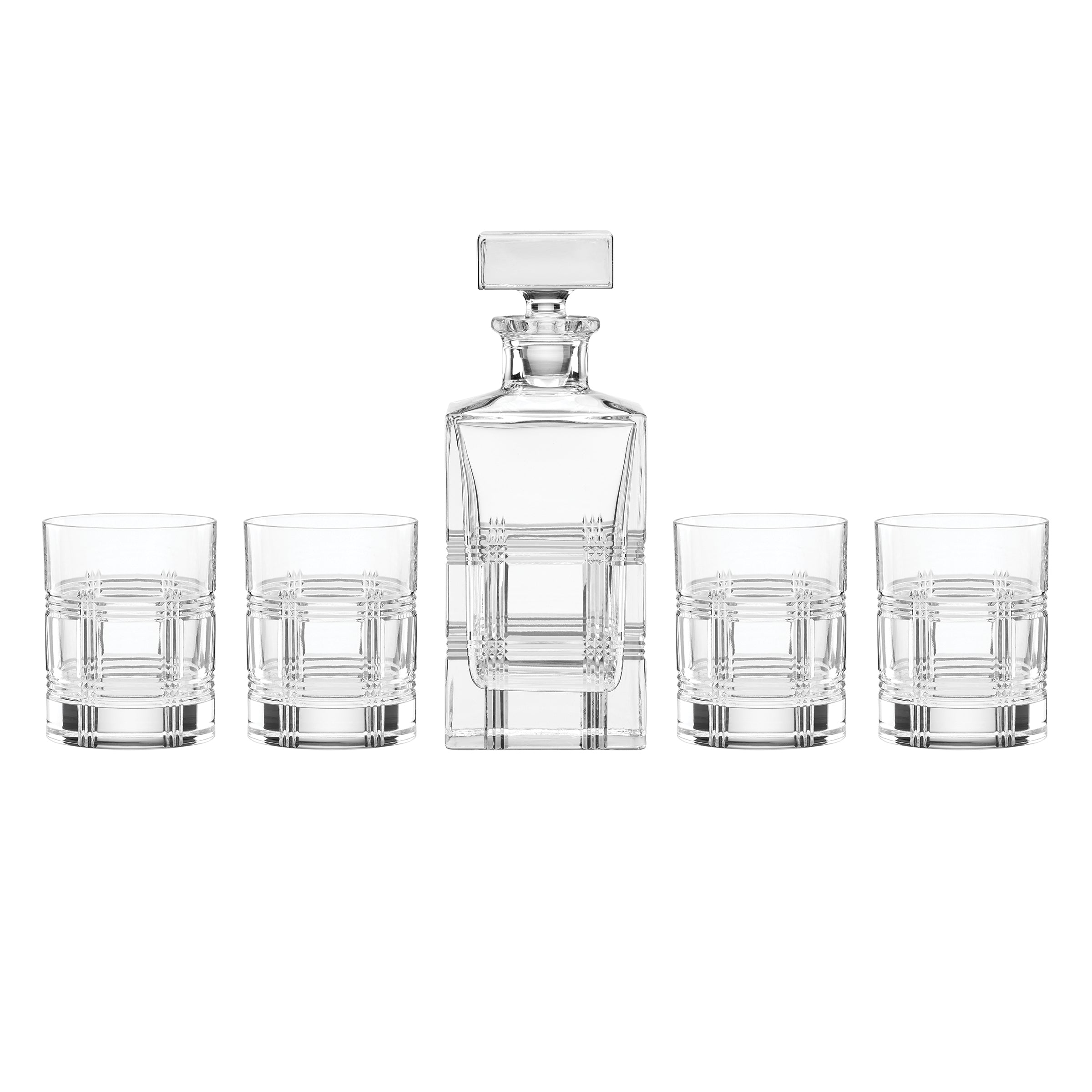 Lenox Westmore Hudson Crystal 5-Piece Whiskey Set