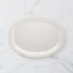 Lenox Westmore French Perle White Oval Serving Platter