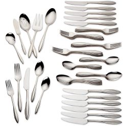 Alternative view of Lenox Westmore Sculpt 65-Piece Flatware Set