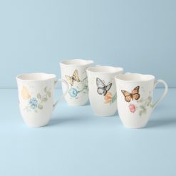 Lenox Westmore Butterfly Meadow Mugs, Set of 4