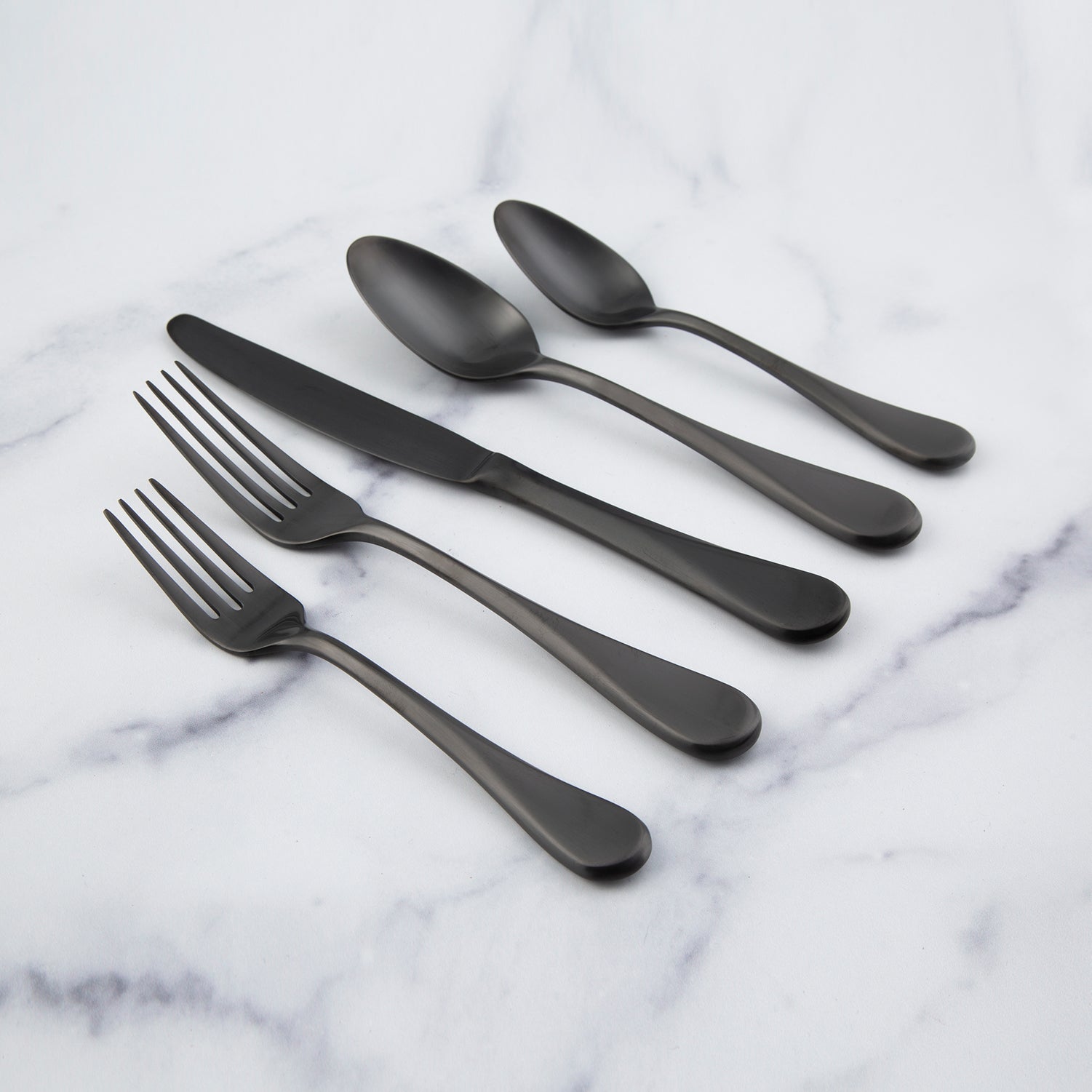 Lenox Westmore Eloquence Black Satin 20-Piece Flatware Set