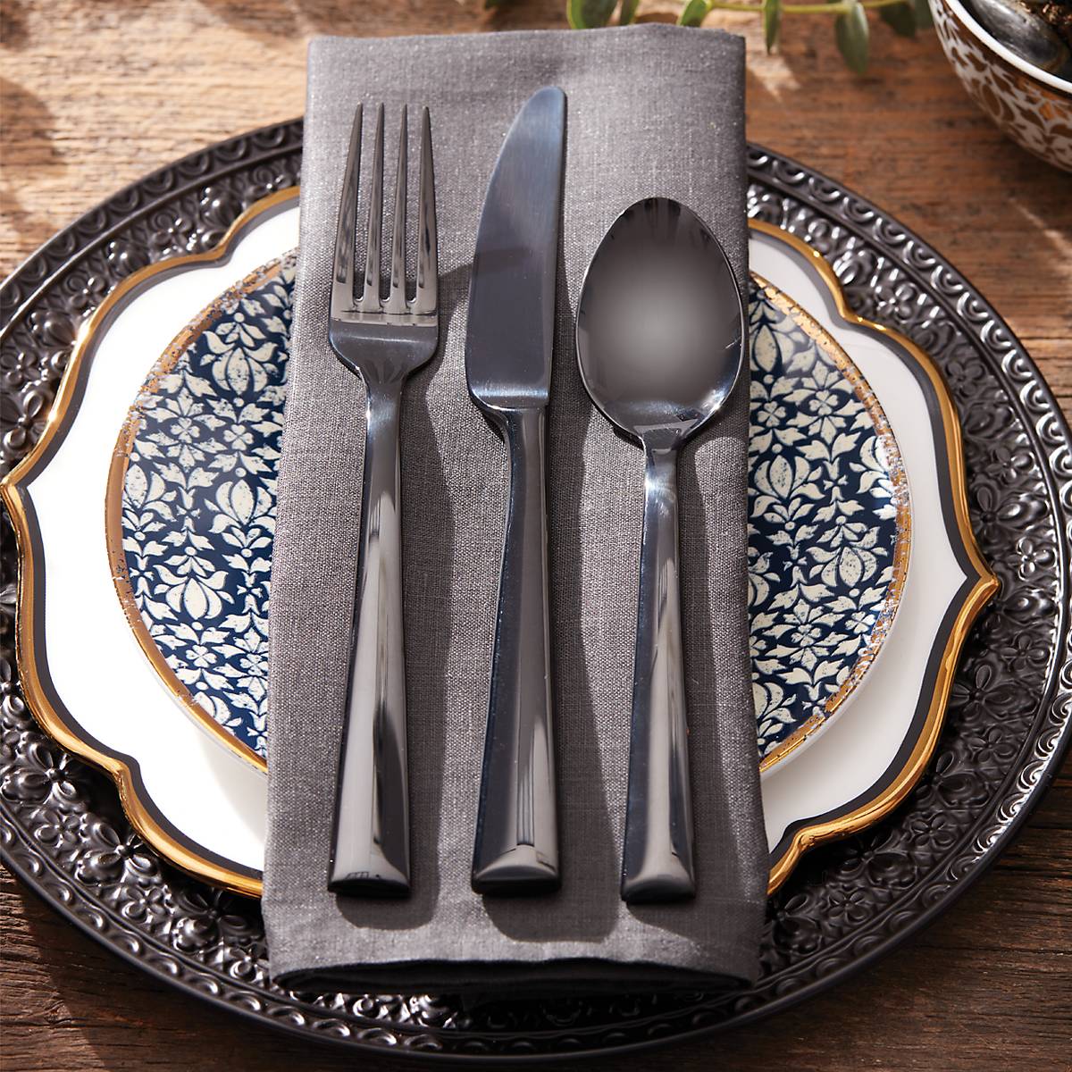 Lenox Westmore Colebrook Onyx 5-Piece Place Setting - Image 5