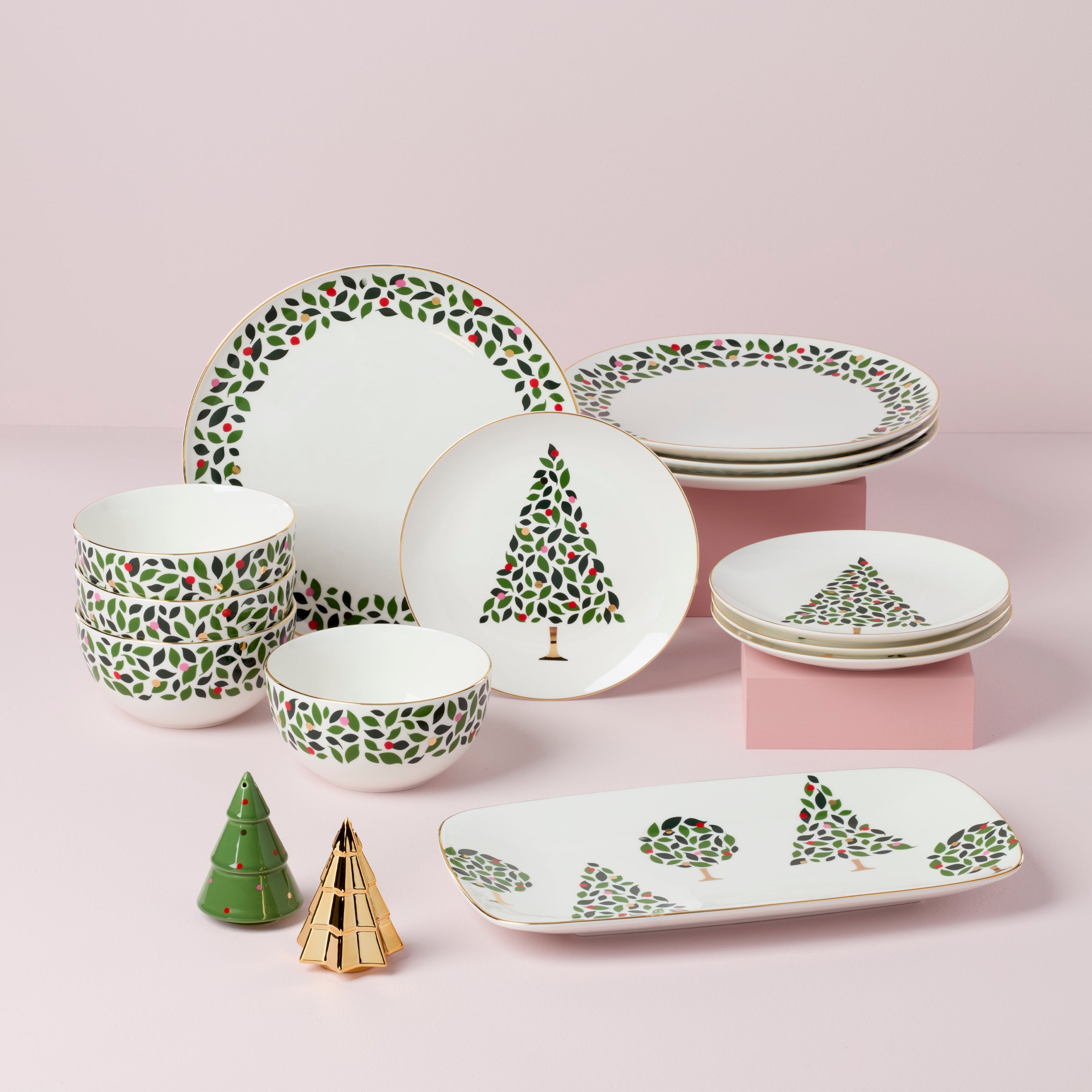 Lenox Westmore Evergreen 12-Piece Dinnerware Set - Image 3