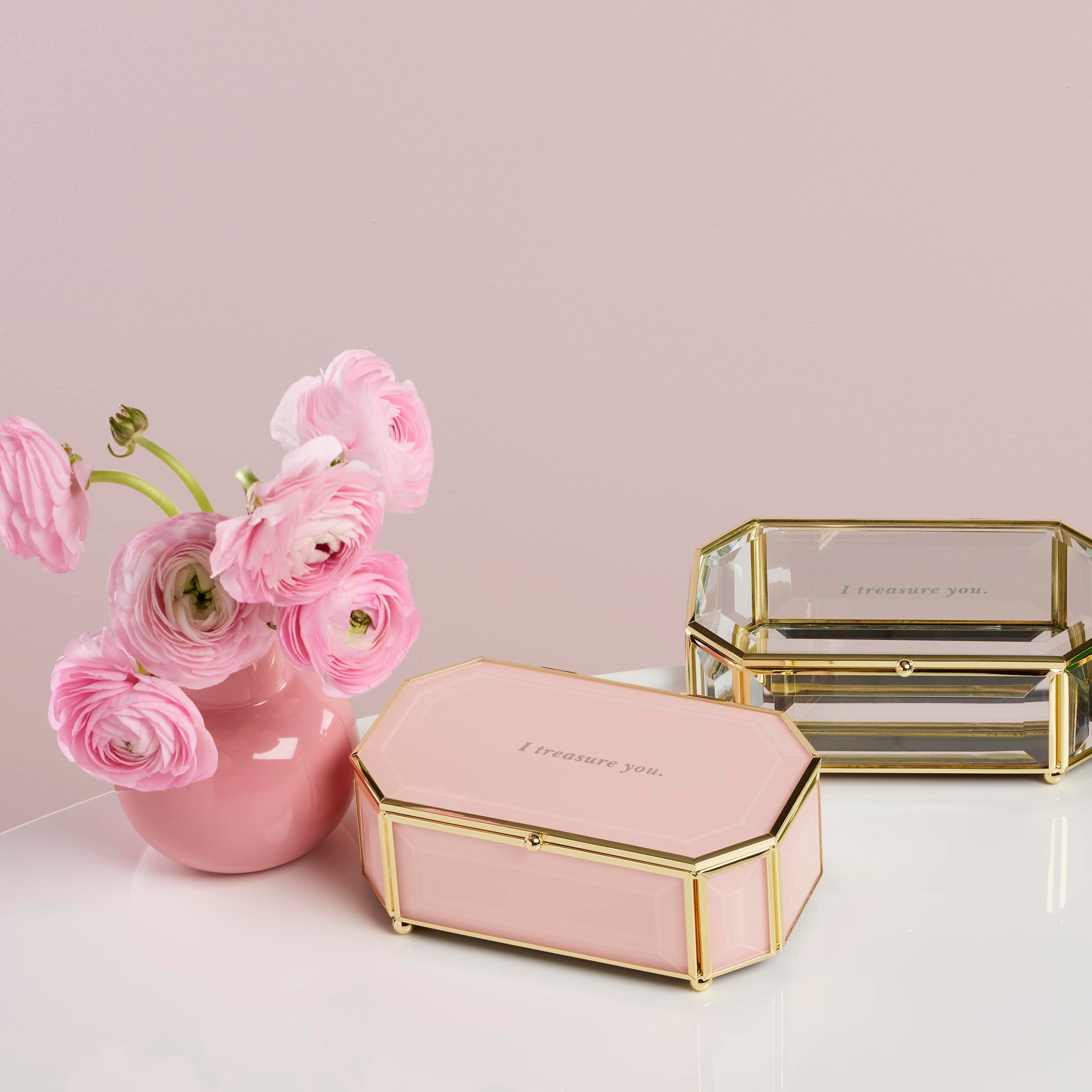 Lenox Westmore I Treasure You Pink Jewelry Box - Image 3