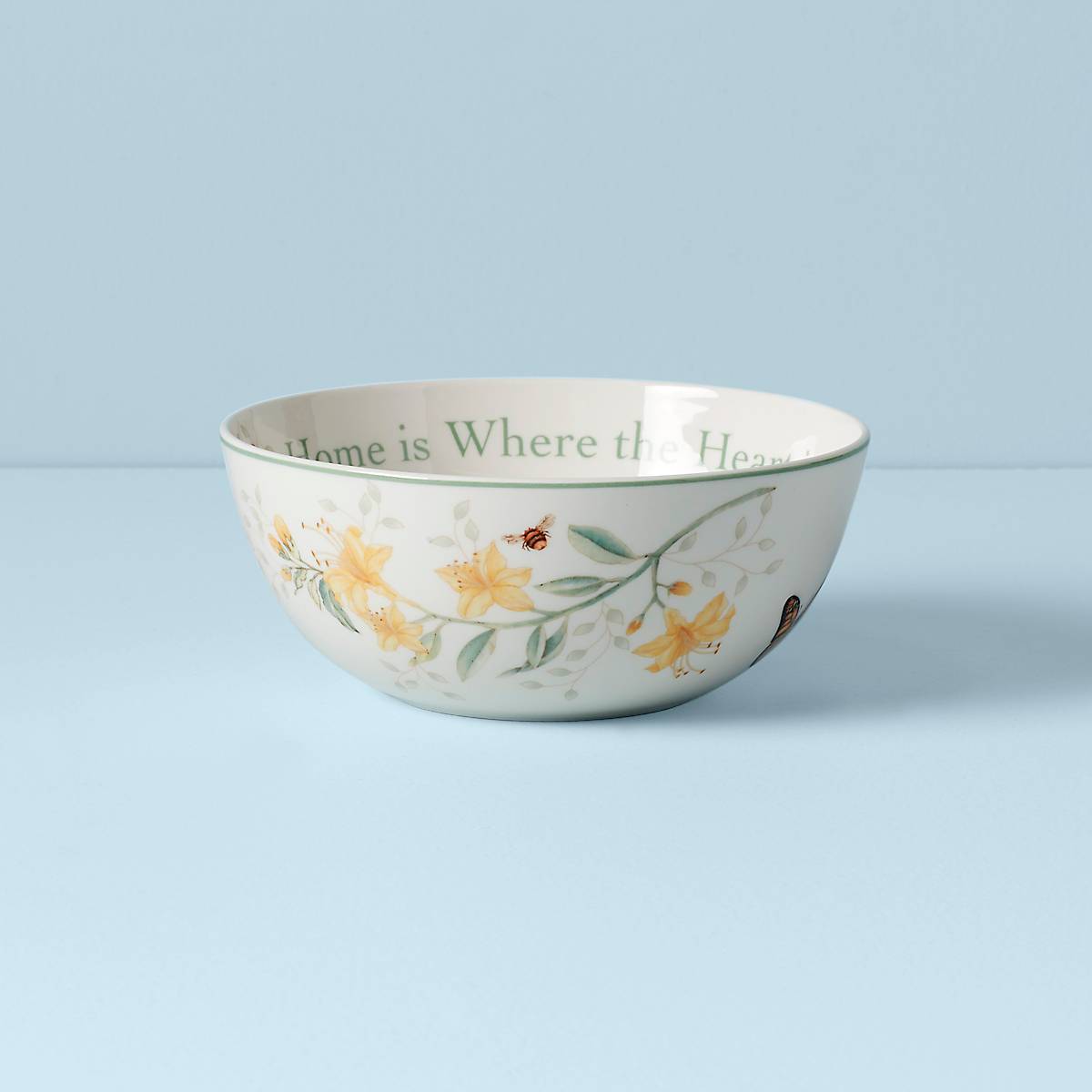 Lenox Westmore Butterfly Meadow Home is Where The Heart is Bowl