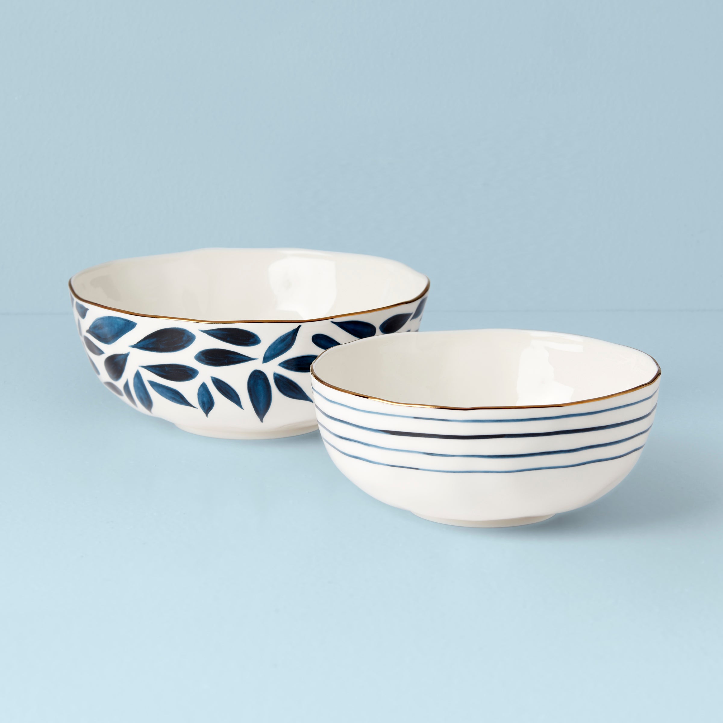 Lenox Westmore Blue Bay 2-Piece Nesting Bowl Set - Image 2