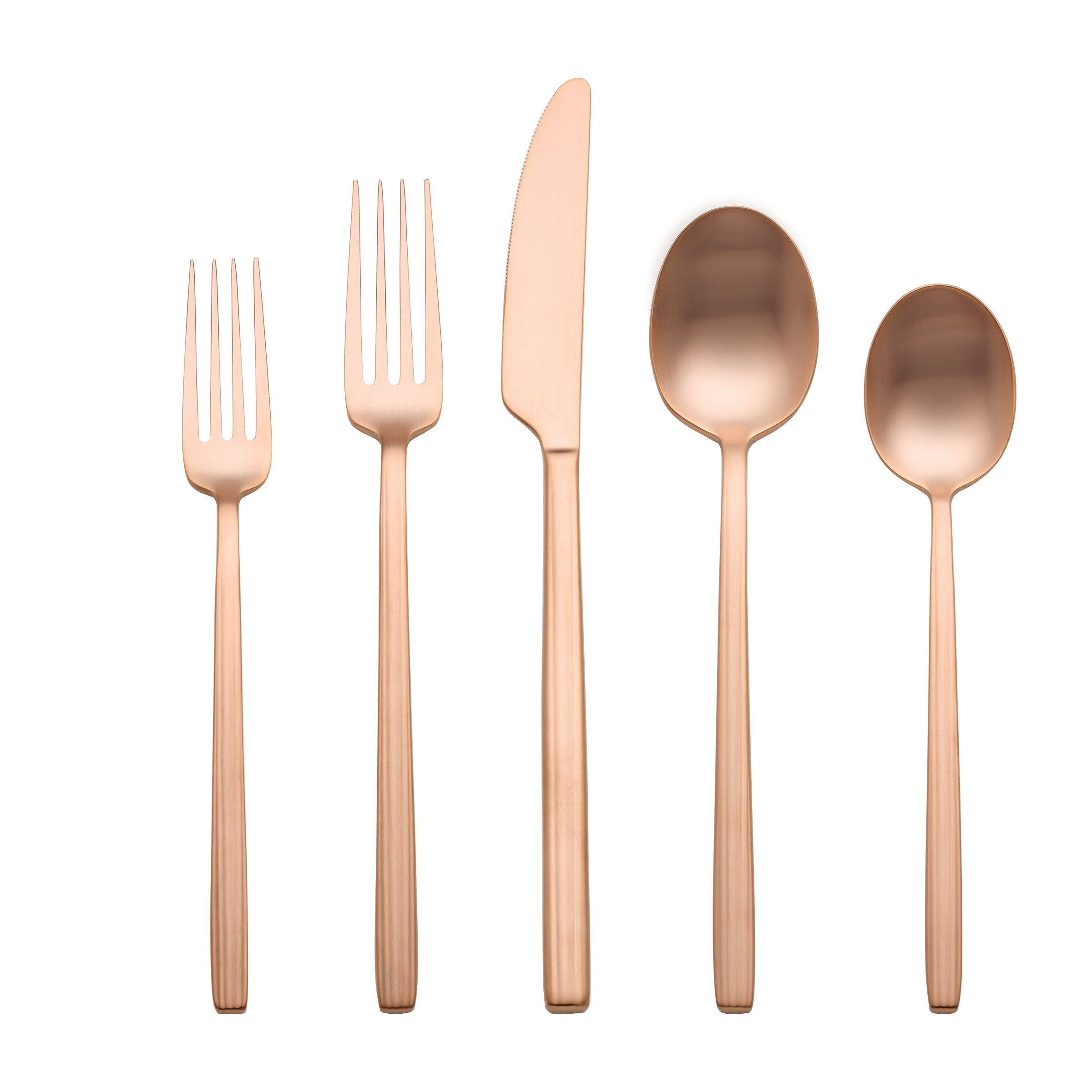 Lenox Westmore Dean Rose Gold Satin 20-Piece Flatware Set - Image 3