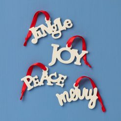 Lenox Westmore Sentiment Charm Ornaments, Set of 4