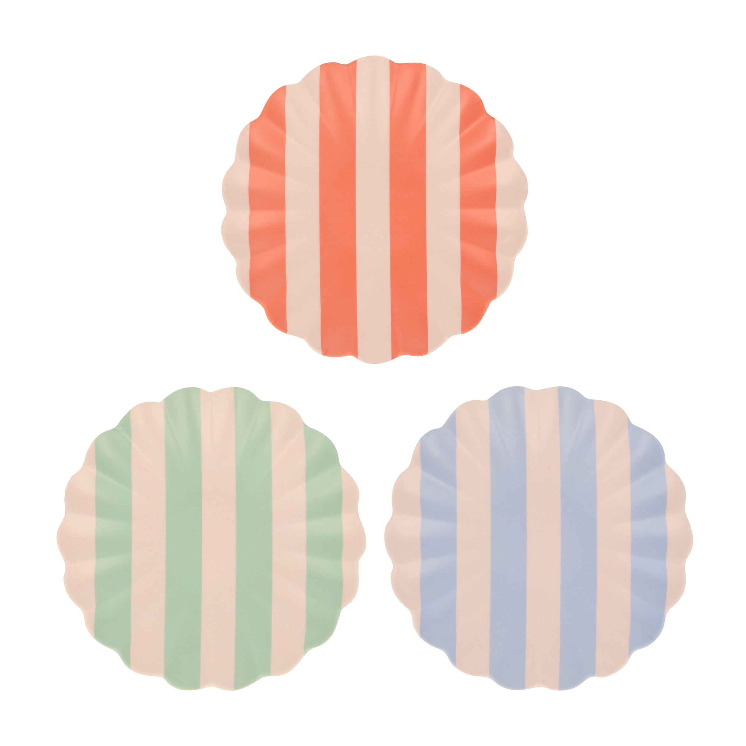 Lenox Westmore Stripey Assorted Bamboo Small Plates, Set of 6